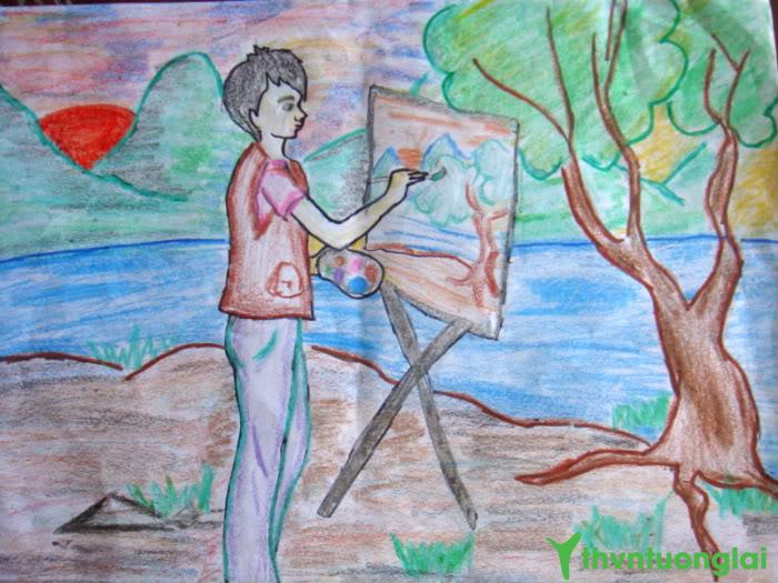 Bài 31  Vẽ tranh đề tài Ước mơ của em  Mỹ thuật lớp 5  Linhkidnet