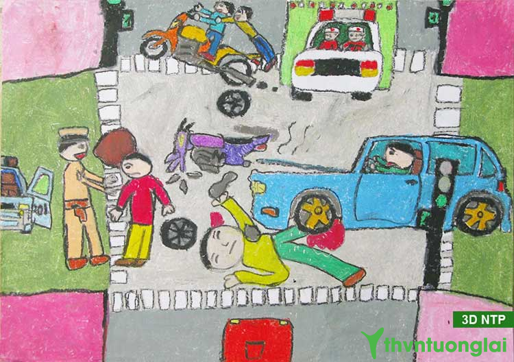 Vẽ tranh về an toàn giao thông
